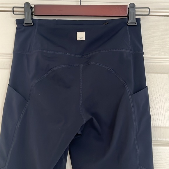 Vuori Women Ink Stride Performance Leggings 7/8 Length Stretch Side Pockets - Picture 9 of 13